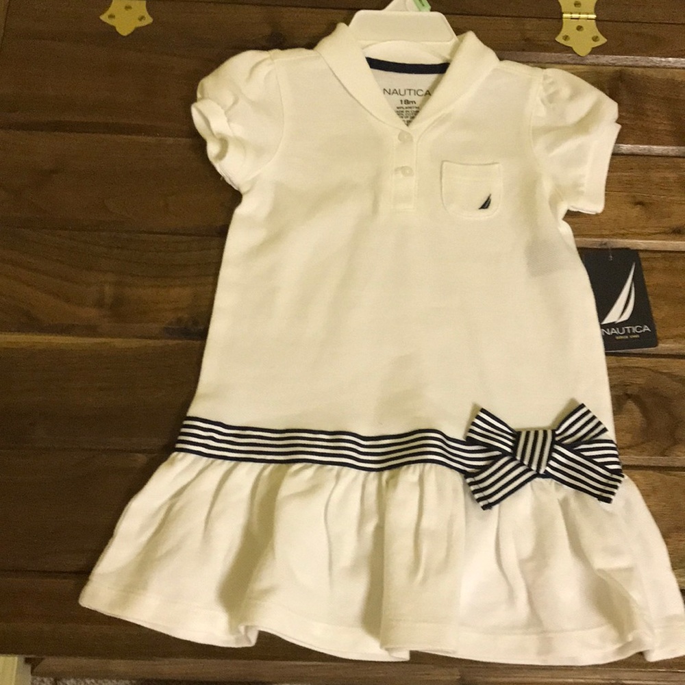White Nautical dress